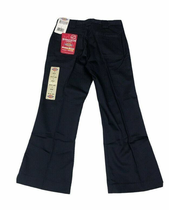 Dickies Girls Navy Blue Juniors Stretch School Carpi Pants (Sizes: 17RG)