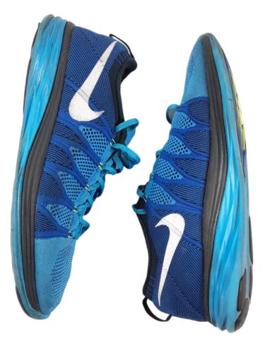 Nike Flyknit Lunar 2 Light Blue Running Shoes Men's (Size: 12) 620465-414