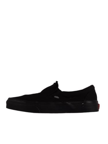 Vans Authentic Slip-On Black Canvas Skateboard Shoes Men's (Size: 7) 721565