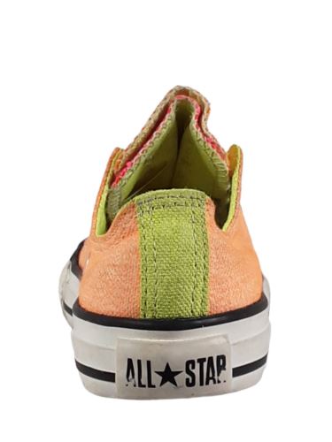 Converse Chuck Taylor Orange Double Tongue Sneaker Shoes Girls (Size 12) 637348F