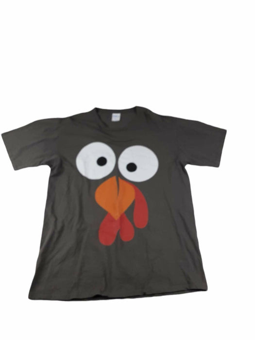 Port & Company Men's Gray Chicken Short Sleeve T-Shirt (Size: L)