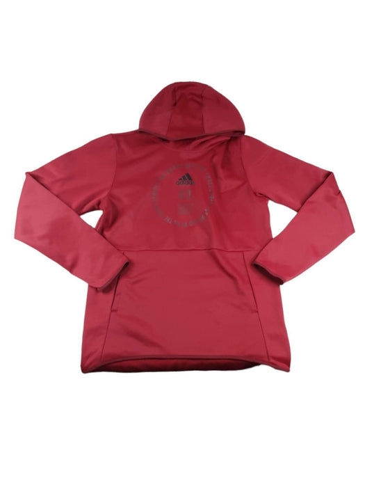 Adidas Men's Red "03 Die Market Mit Den" Long Sleeve Pullover Hoodie (Size: M)