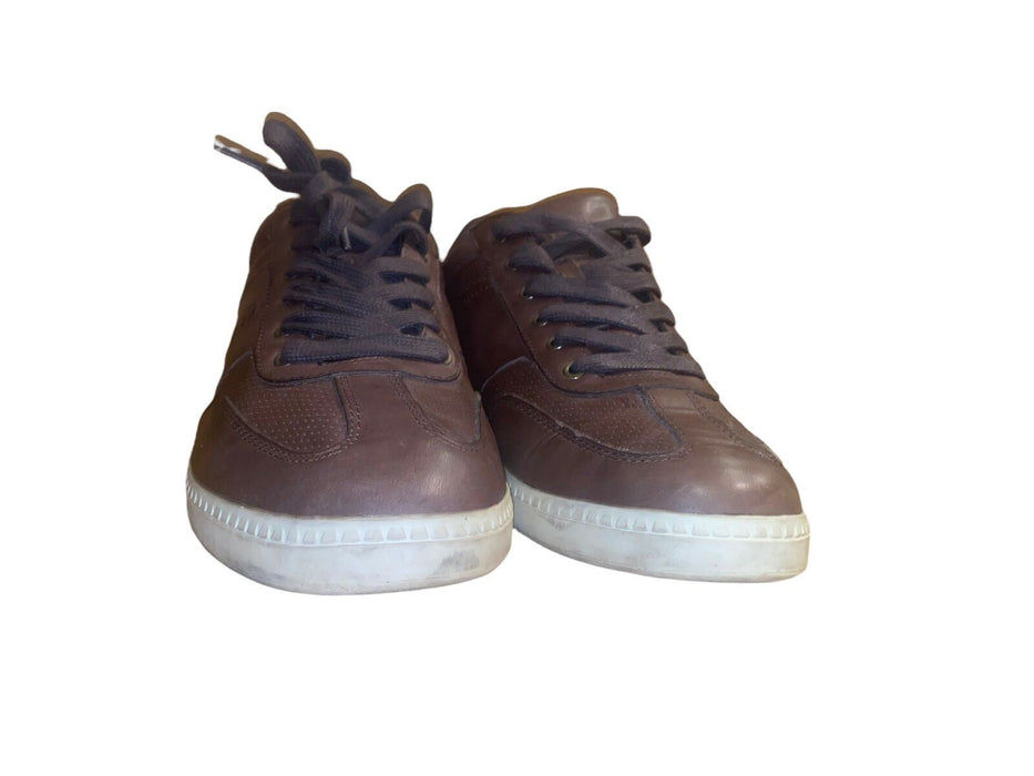 Polo Ralph Lauren Men's Hereford II Leather Sneaker Dark Brown (Size: 11.5 D)