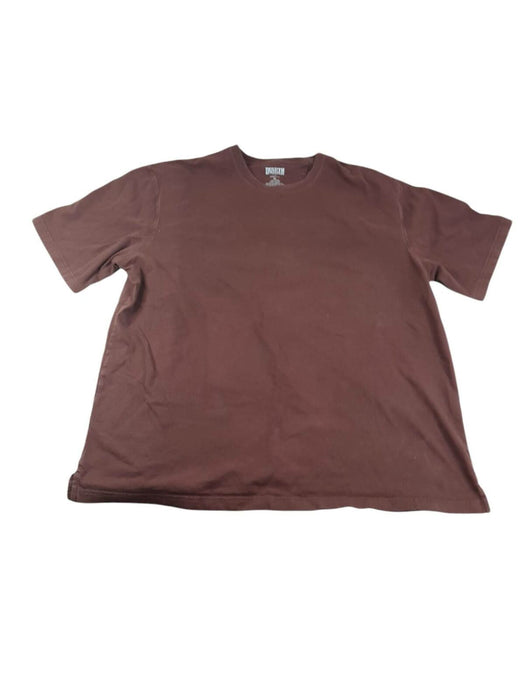 Duluth Trading Men's Brown Heavy Cotton Short Sleeve T-Shirt (Size: XL)