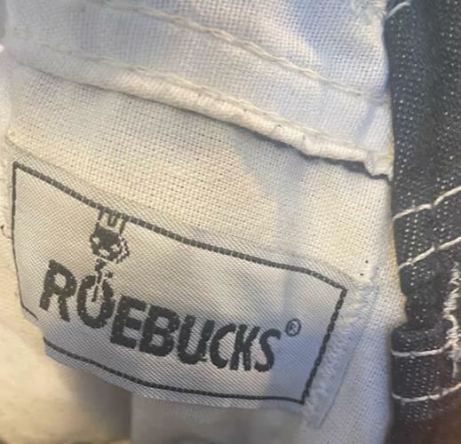 Roebucks Vintage Denim Bibs Overalls Dark Wash Blue (Big & Tall 46 x 32) 12304