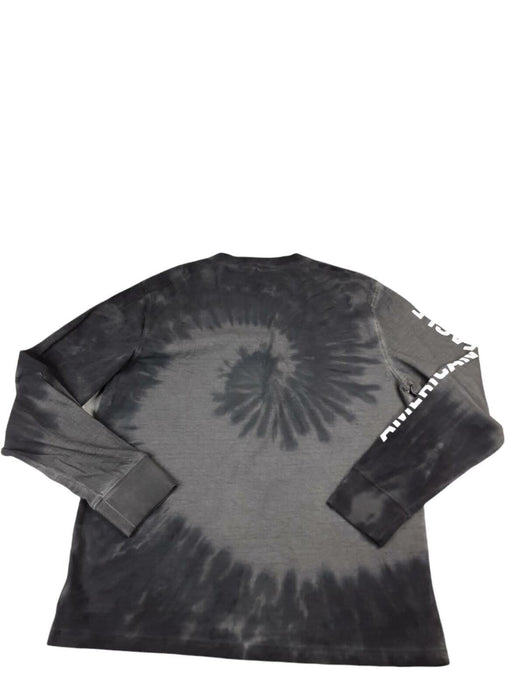 American Eagle Men's Gray Tie Dye "Known Around The World" T-Shirt (Size: L)