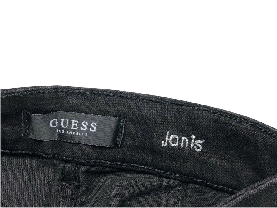 Guess Jonis Zipper Close Jeans Black Women's (Size: 24)