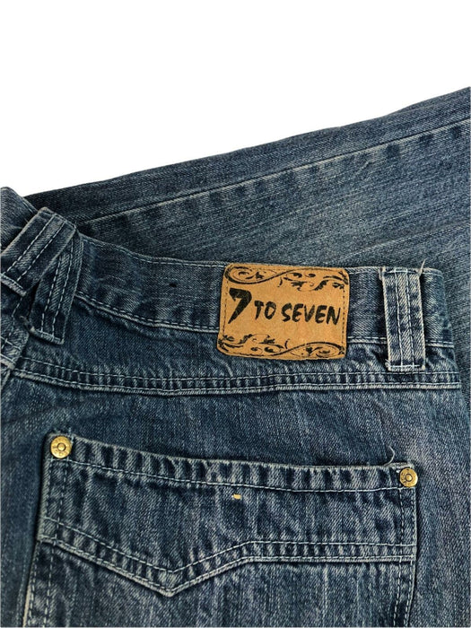 7 to Seven Regular Fit Medium Wash Blue Jeans Women's (Size: 38)