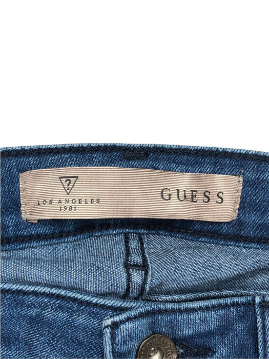 Guess 1981 Skinny Fit Distressed Medium Wash Jeans Women's (Size: 23)