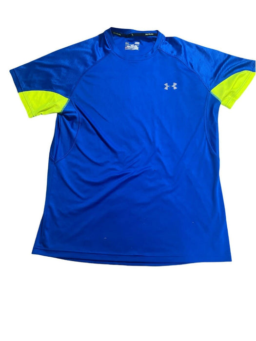 Under Amour Men's Blue Heatgear Run T-Shirt (Size: L)