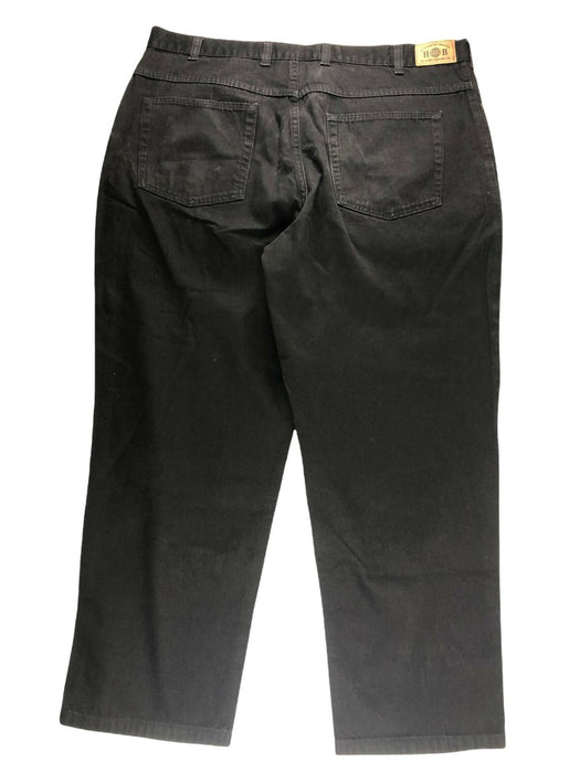 Harbor Bay Regular Straight Fit Dark Wash Black Jeans Men's (Size: 44 x 30)