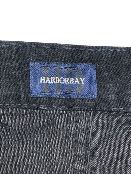 Harbor Bay Regular Straight Fit Dark Wash Black Jeans Men's (Size: 44 x 30)