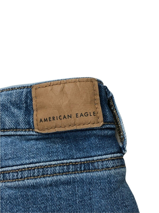 American Eagle Mom Stretch Medium Wash Blue Jeans Women's (Size: 12)