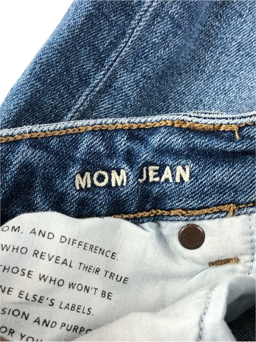 American Eagle Mom Stretch Medium Wash Blue Jeans Women's (Size: 12)