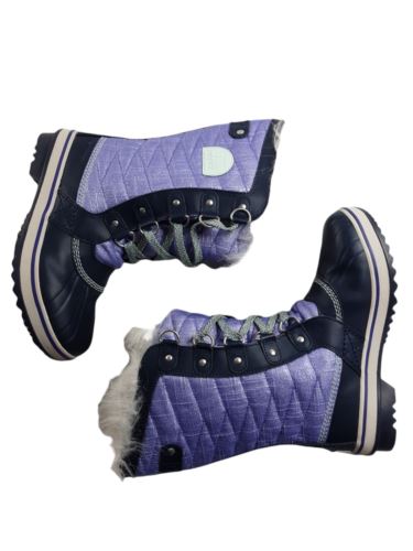 Sorel Tofino II Women Snow Boot W/ Faux Fur Blue/Purple (Size: 4)