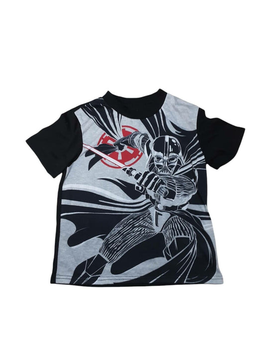 Star Wars Boys Black/Gray Dark Vader T-Shirt (Size: 10)