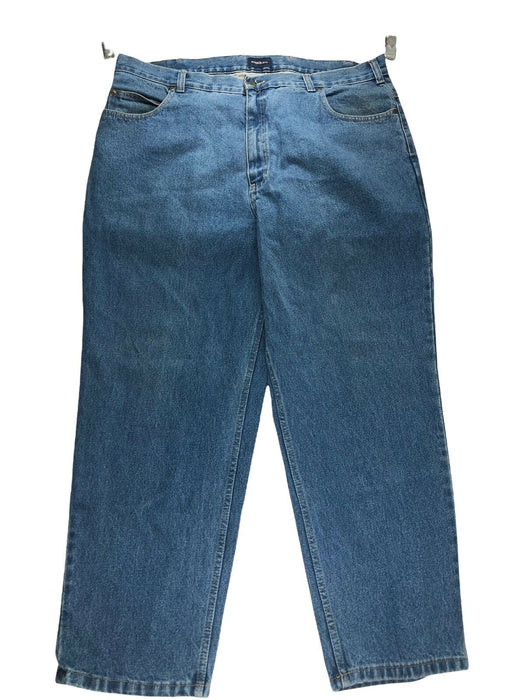 Harbor Bay Regular Straight Fit Medium Wash Blue Jeans Men's (Size: 44 x 30)