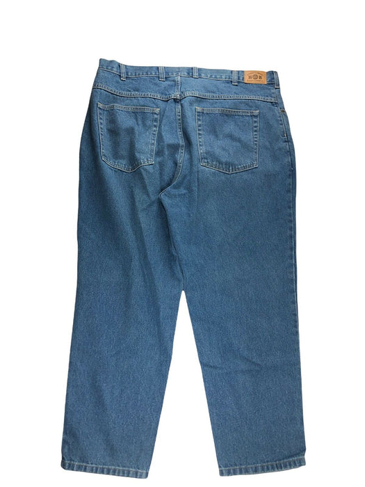 Harbor Bay Regular Straight Fit Medium Wash Blue Jeans Men's (Size: 44 x 30)