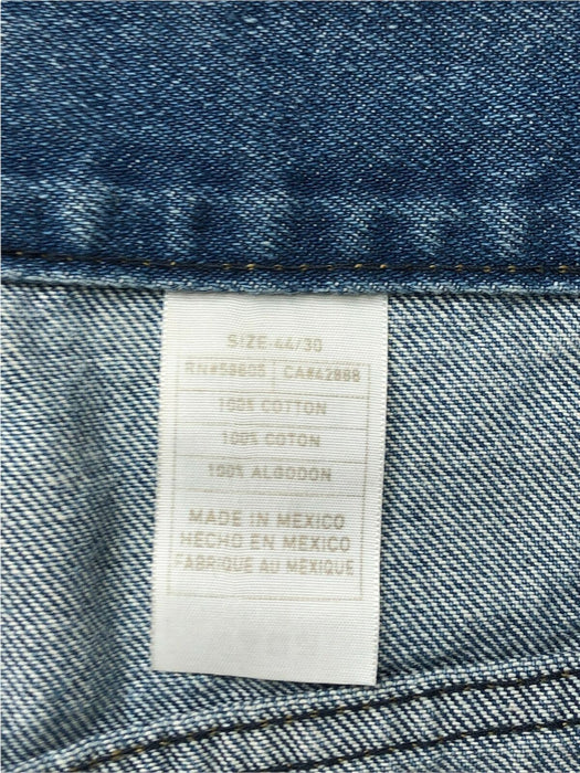 Harbor Bay Regular Straight Fit Medium Wash Blue Jeans Men's (Size: 44 x 30)