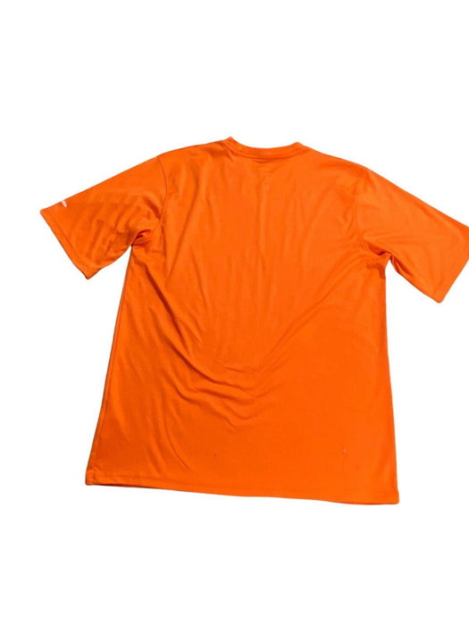 Adidas Men's Neon Orange Climate Training Short Sleeve T-Shirt (Size: L)