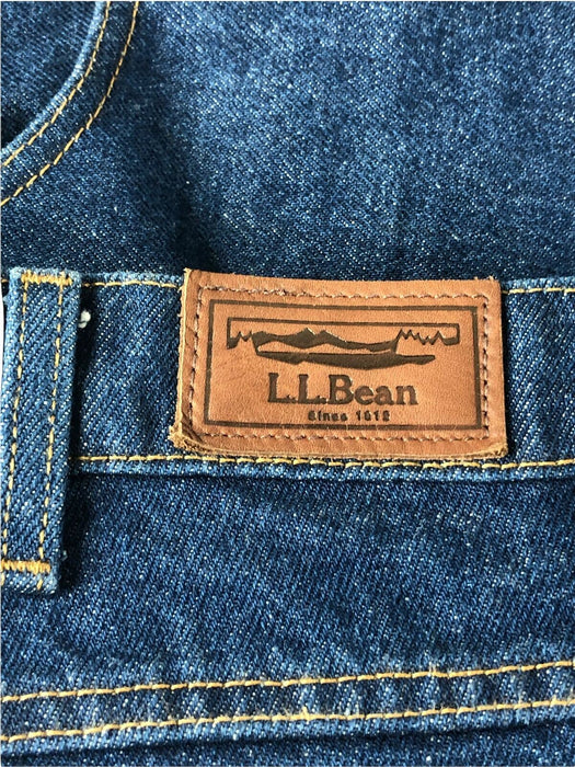 L.L. Bean Standard Fit Dark Wash Blue Jeans Men's (Size: 36 x 32) 296551