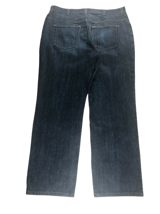 Old Navy Men's Straight Fit Dark Wash Jeans Dark Blue (Size: 36 x 32)