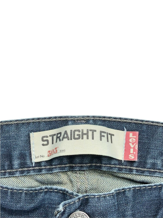 Levi's 505 Regular Fit Dark Wash Blue Jeans Men's (Size: 38 x 30) 5050267