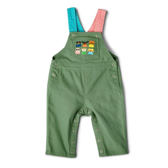 Christian Robinson Babies Olive Green Adaptive Kids overall (Size: NB/RN)