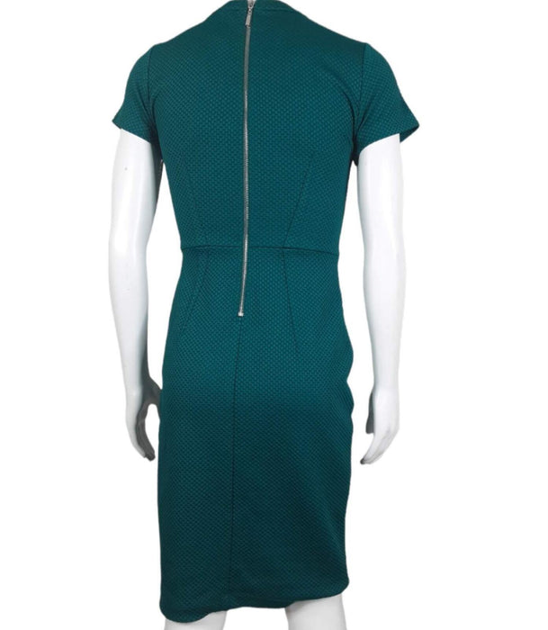 H & M Women's Green A Line Fitted Dress (Size: XS)