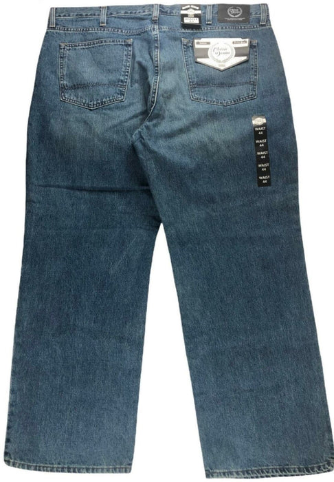 Classic Denim Classic Fit Medium Wash Blue Jeans Men's (Size: 44 x 30)