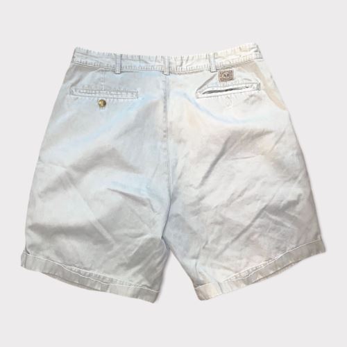 American Eagle Outfitters Classic Cotton Pleated Shorts Beige (Size: 34 X 10)