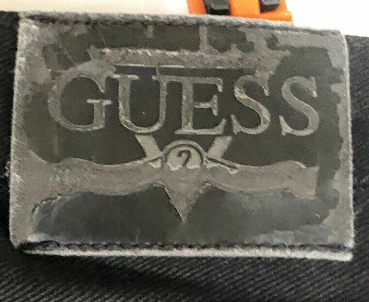 Guess 151 Relaxed Fit Jeans Dark Wash Black (Size: 34 x 32)