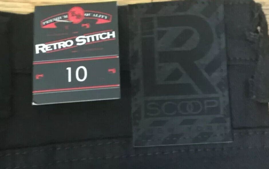 Retro Stitch Scoop New York Designer Jeans Black (Size: 10) New!!