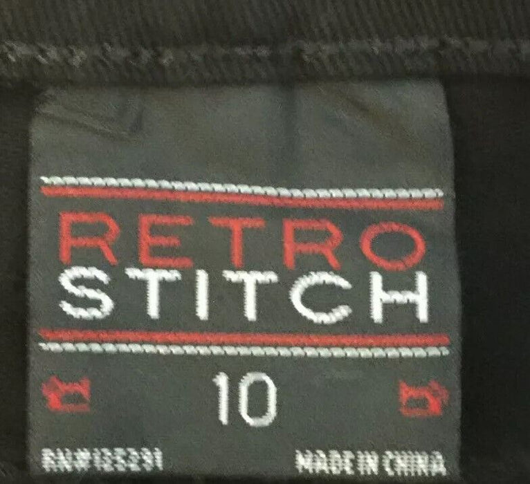 Retro Stitch Scoop New York Designer Jeans Black (Size: 10) New!!