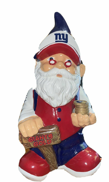 NY Giants | Forever Collectible NFL Gnome Piggy Bank Statue Figurine Limited