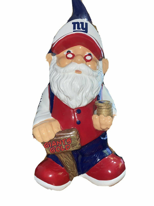 NY Giants | Forever Collectible NFL Gnome Piggy Bank Statue Figurine Limited