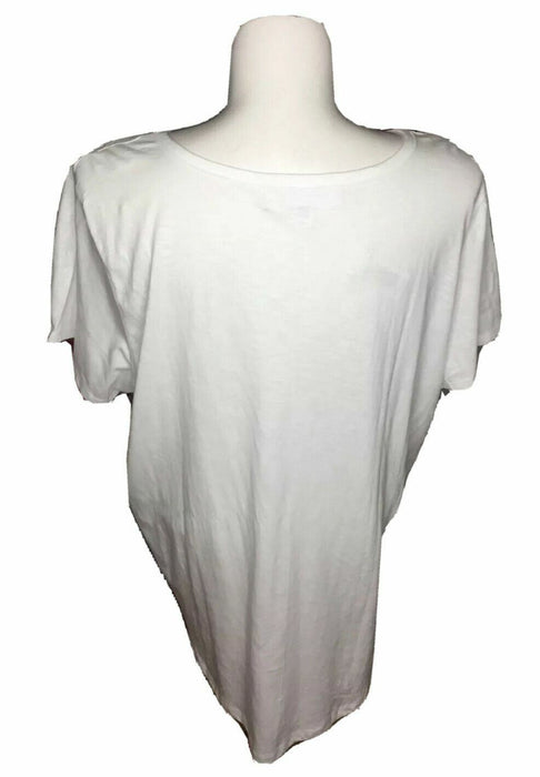 French Laundry White Lace Front Top (Size: 3X)