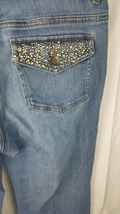 Women's Michael Kors jeweled back pockets blue jeans (size 8)