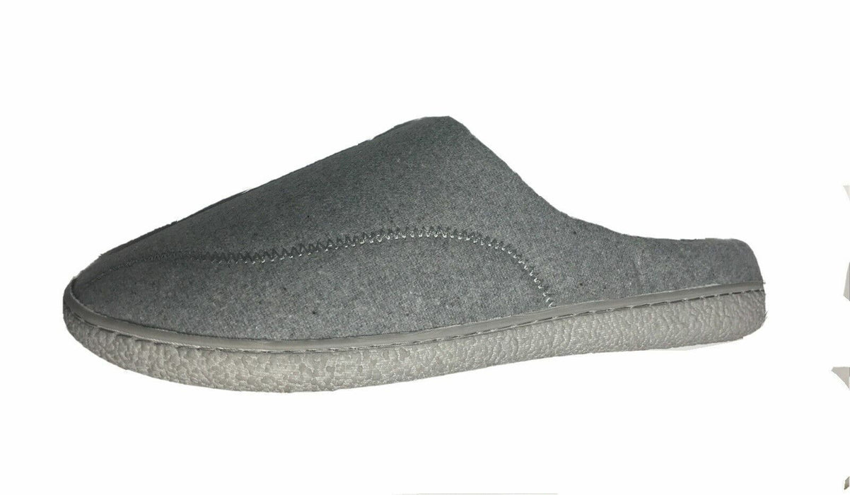 Blue Star Memory Foam Park Avenue Sherpa Grey Slippers Men (Size: X-Large 12-13)