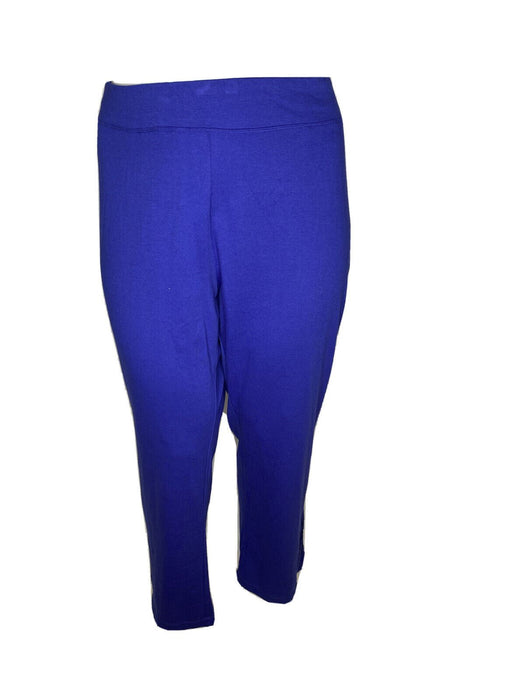 Avenue Leisure Plus | Violet Blue Floral Bottom Pants (Size: 30/32)