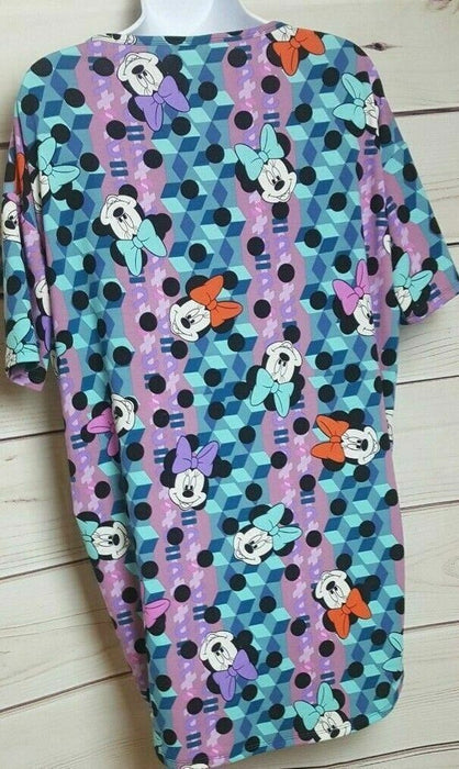 Lularoe Multicolored Tunic Minnie Mouse Top (Size: XXS)