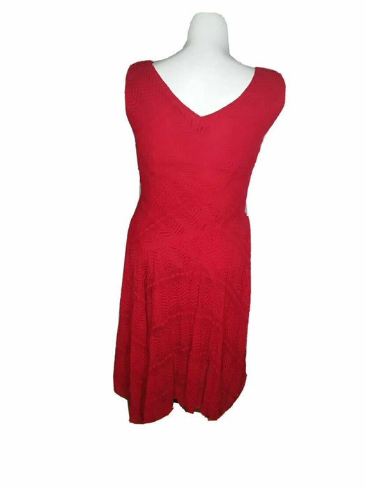 Rabbit Design Red Lace Sleeveless V-Neck Dress (Size: 4)