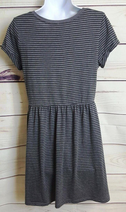 H&M Divided Women's Fit & Flare Striped Dress Gray  (Size: Small) NWOT!