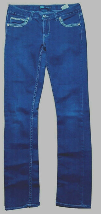 Levi's | Skinny Jeweled Stretch Jeans | Medium Wash Blue (Girls Size: 12R)