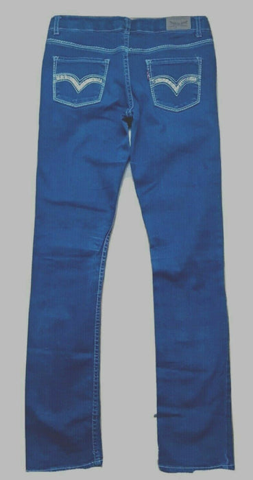 Levi's | Skinny Jeweled Stretch Jeans | Medium Wash Blue (Girls Size: 12R)