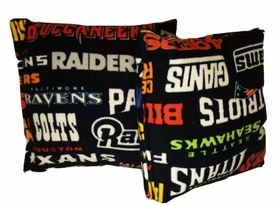 All Teams | NFL Fleece Hand Made Decorative Pillow Set of 2 | navy blue