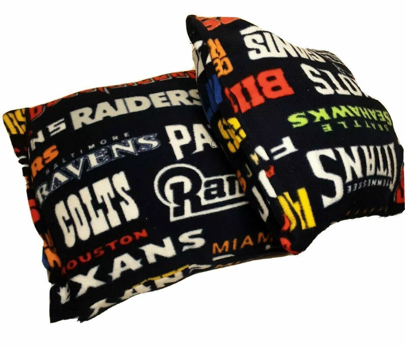 All Teams | NFL Fleece Hand Made Decorative Pillow Set of 2 | navy blue