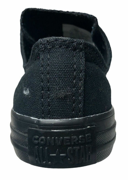 Converse Chuck Taylor All Star OX Triple Black Sneaker Shoes Boy (Sz: 1) 314786F