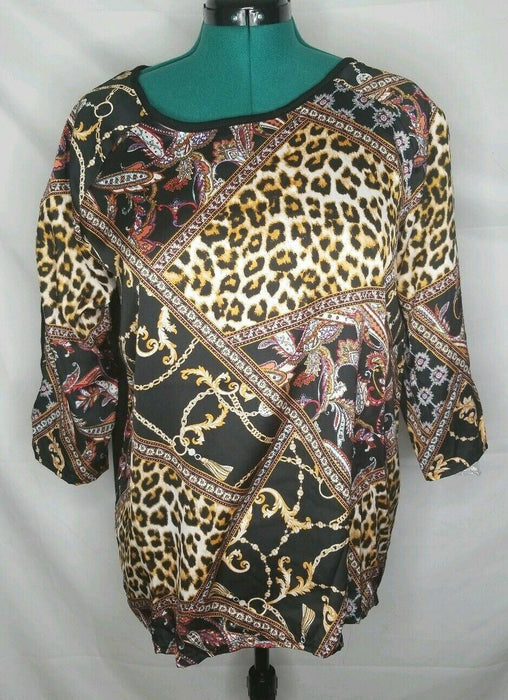 Goddess | Women's Plus Size Animal/Paisley Print TunicTop (Size: 1x)