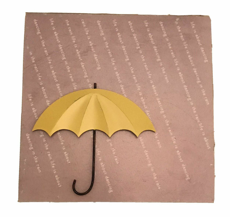 Nvga “Life is About Dancing in Rain" Umbrella Typography (Size: 10" W x 10" L)